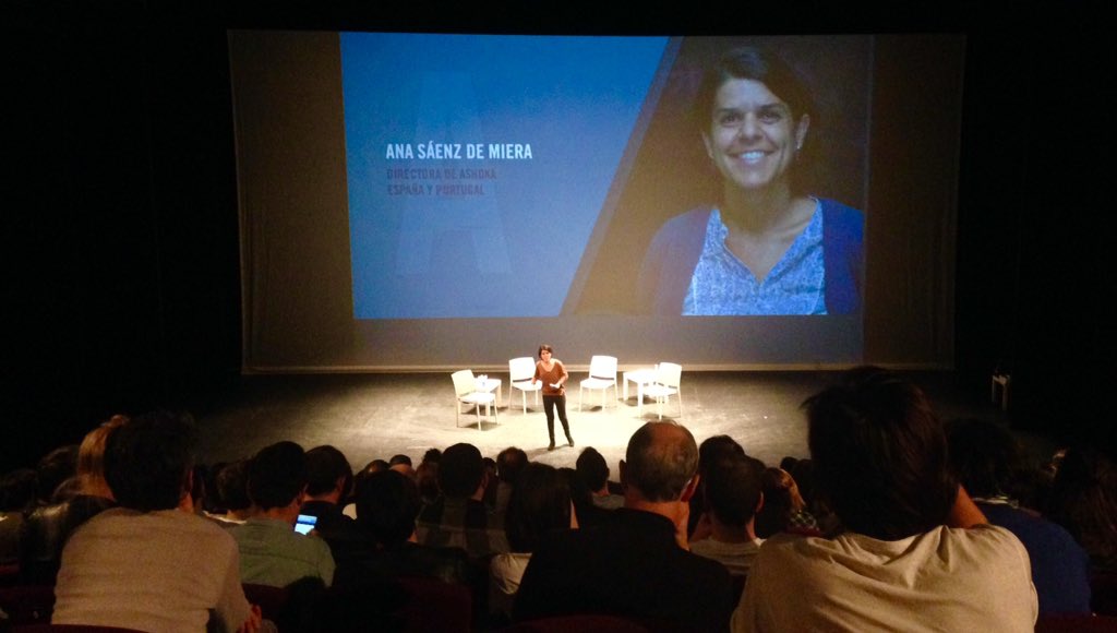 Viafife's tweet photo. .@Asaenzdemiera "hay que educar a los niños para ser #changemakers" @AshokaSpain #ashoka2015 https://t.co/F6k3ax0vBx