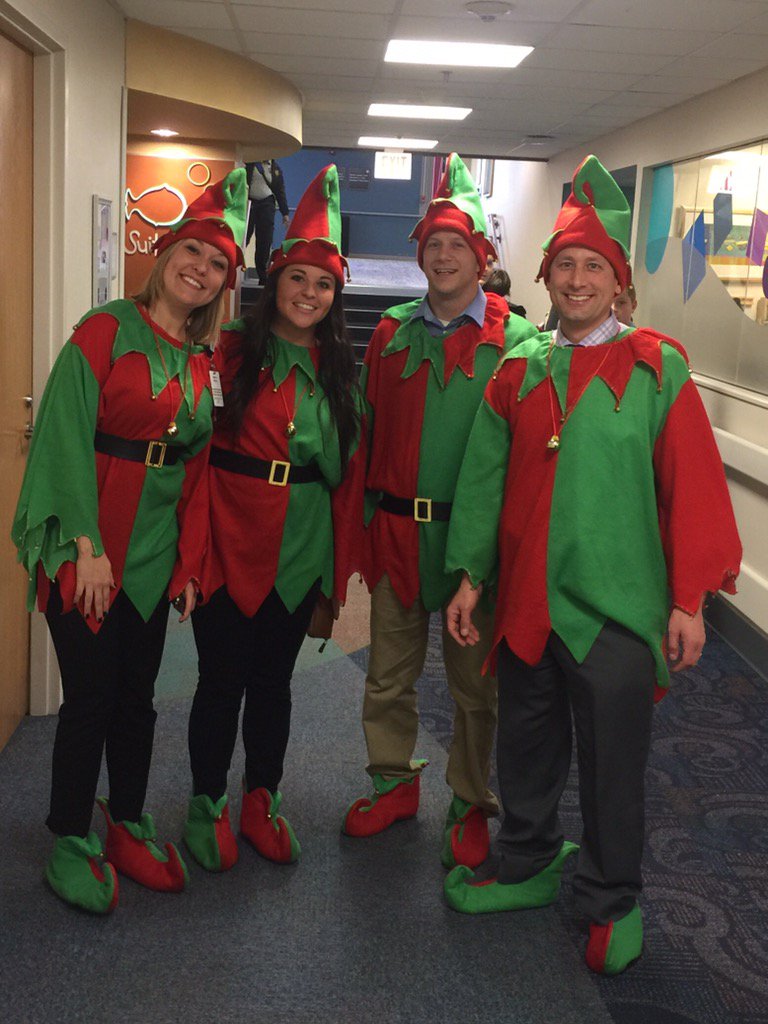 ((You know you work at a pediatric hospital when these are the doctors on the unit for the day. ))