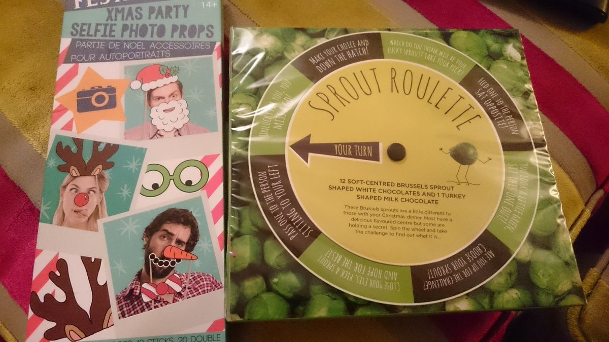 theemilou's tweet photo. @TanglewoodWines @Clarebears77 @stuartcatb secret santa has surpassed themselves #funatxmas https://t.co/VBA87dGxNY