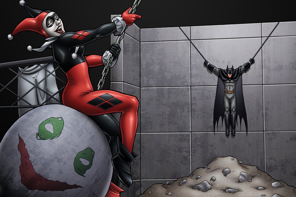 "I came in like a reckin' ball tah sav Mistah J from da ugly bat!. Teehee!"