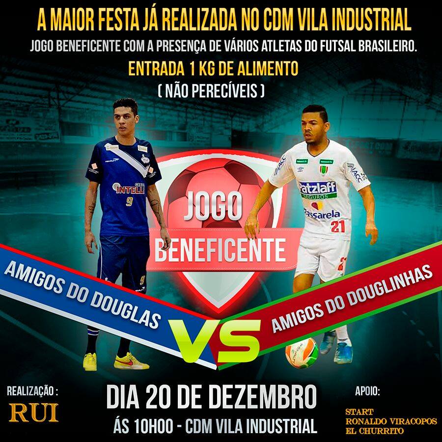 douglasfutsal09's tweet photo. Amigos do Douglas x Amigos do Douglinhas !! E aí bora ajudar? PRa quem vai a sua torcida? #AjudarFazBem #D09 https://t.co/lbeZj3OvOy