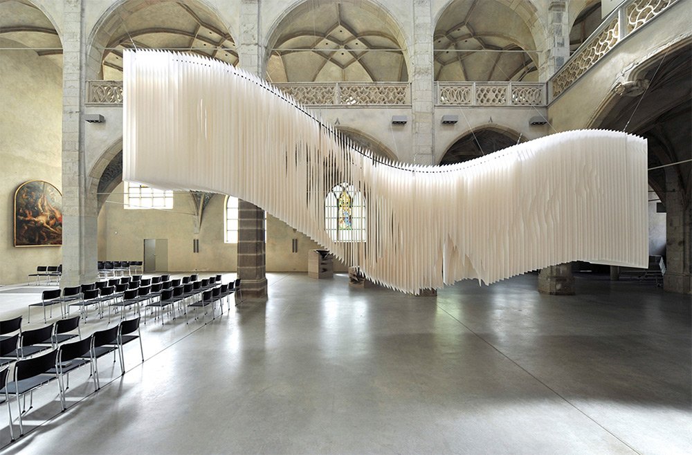 thisiscolossal's tweet photo. Deep Tunnels and Caves of Suspended Torn Paper by Angela Glajcar https://t.co/drig8hZuXm https://t.co/m0pMBtB8qX
