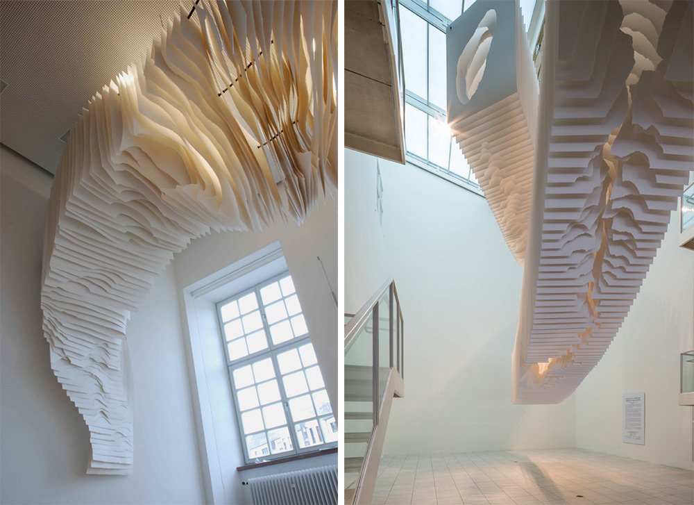 thisiscolossal's tweet photo. Deep Tunnels and Caves of Suspended Torn Paper by Angela Glajcar https://t.co/drig8hZuXm https://t.co/m0pMBtB8qX