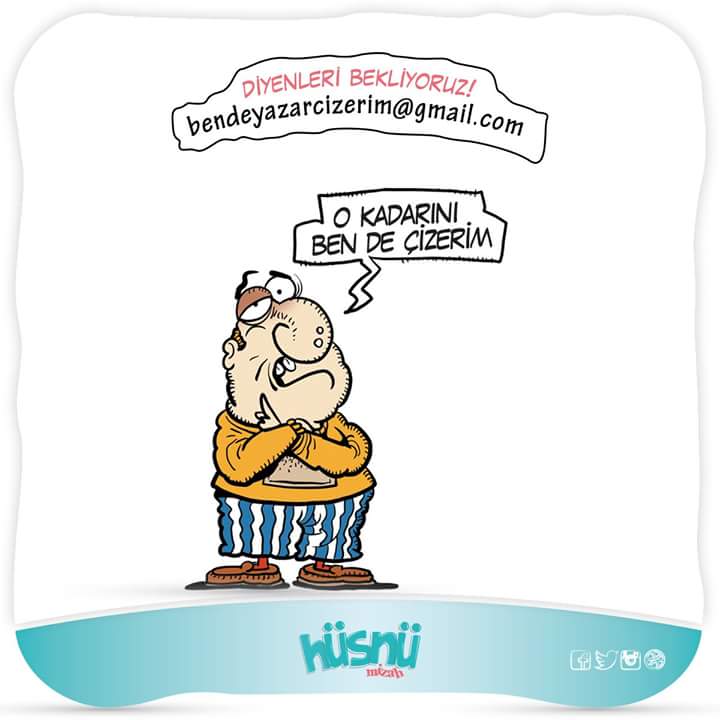Ben de Yazar Çizerim 'diyenleri bekliyoruz!'
bendeyazarcizerim@gmail.com
#karikatür #yazar #çizer #şaka #espiri