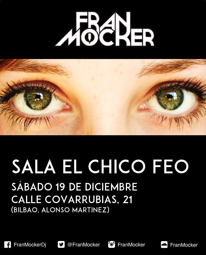 FranMocker's tweet photo. El Sábado vuelvo a la @salaelchicofeo 
Más Indie, más brincos, más temazos...y abiertos hasta las 6:00 de la mañana! https://t.co/EhcOShYcrl