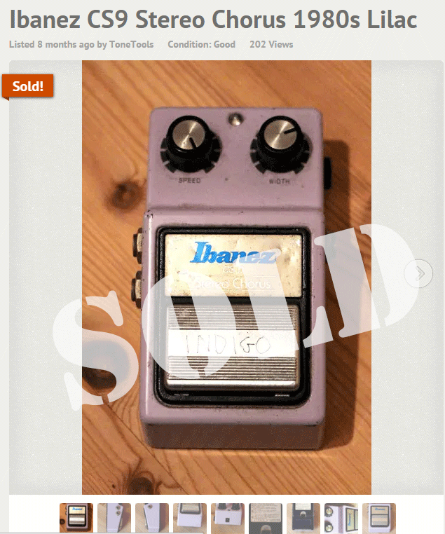 ToneTools's tweet image. SOLD! A Vintage Ibanez CS9 Stereo Chorus bites the dust. Don&apos;t miss out! tonetools.co.uk/shop/ #pedalporn #guitar