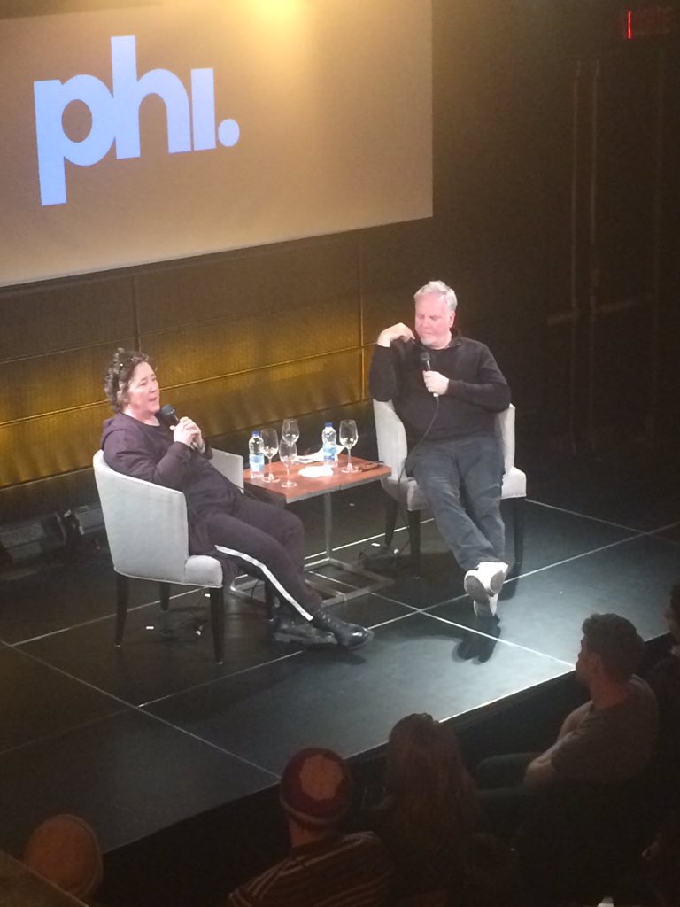 woolflapin's tweet photo. #PhiCenter with @christineVachon and @GuyMaddin https://t.co/ZjUbWz6ShC