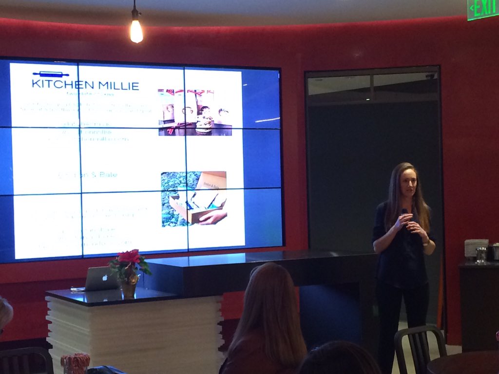 globeevents's tweet photo. Michelle updating the @BetaBoston #bytesandbrew crowd about @BostonAndBale and @KitchenMillie https://t.co/AnFj5pCY9Z