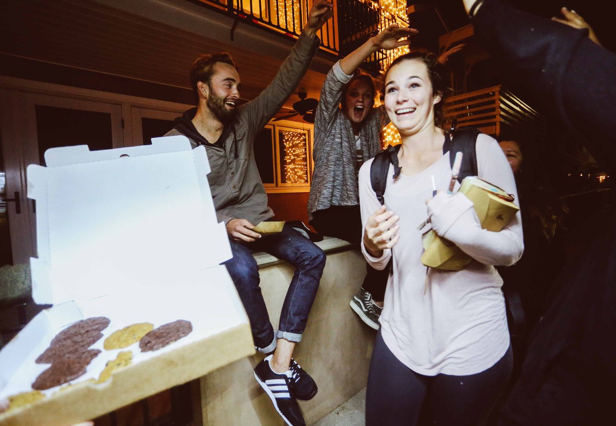 Everyone loves the good ol' human tunnel. Especially when there's cookies at the end of it. #EATDMC