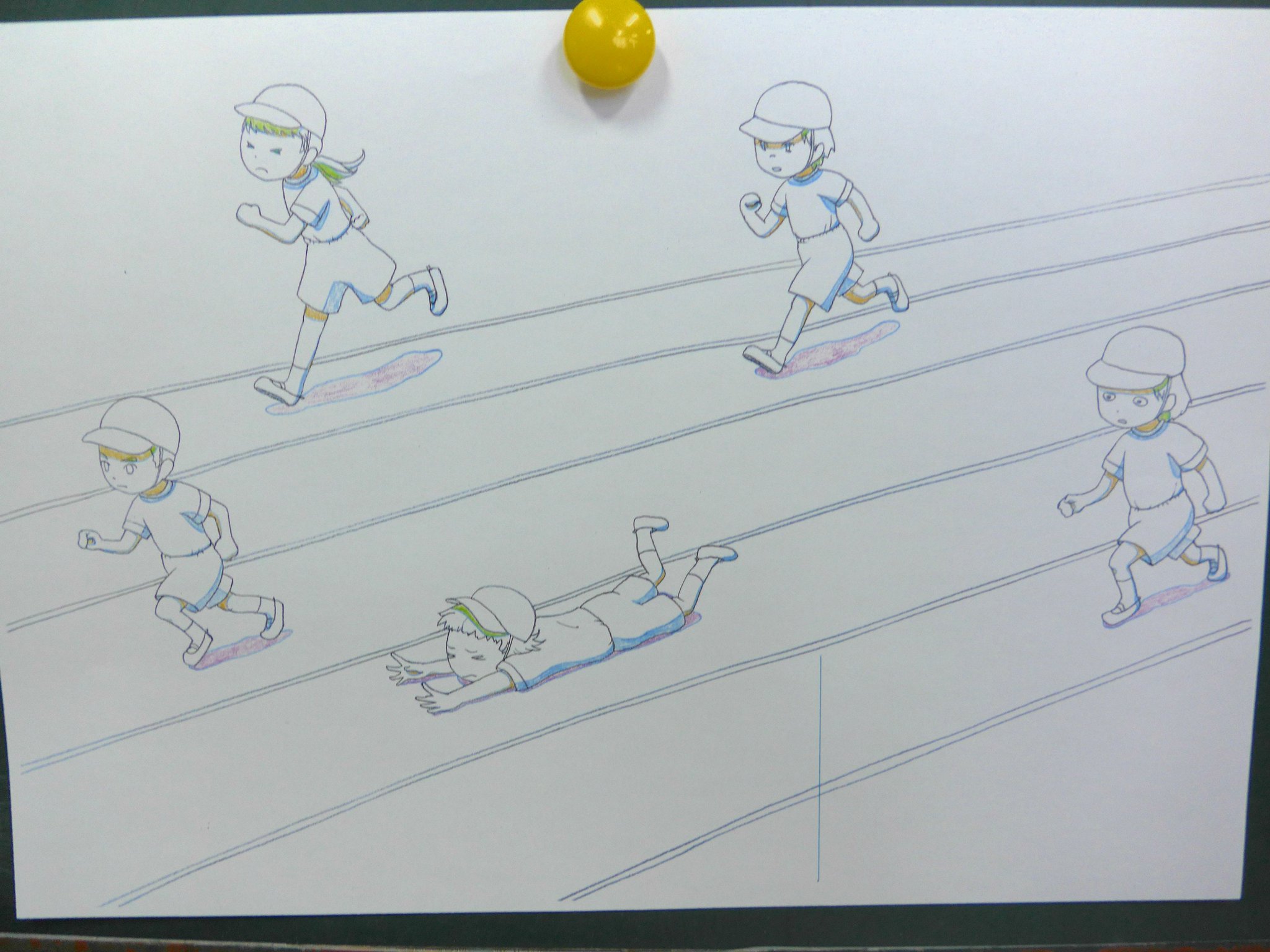 Amps アンプス Fast ファースト در توییتر アニメ専科名物 テーマイラスト お題は 運動会 かけっこでコケる小学生 です T Co Njcnfws59x