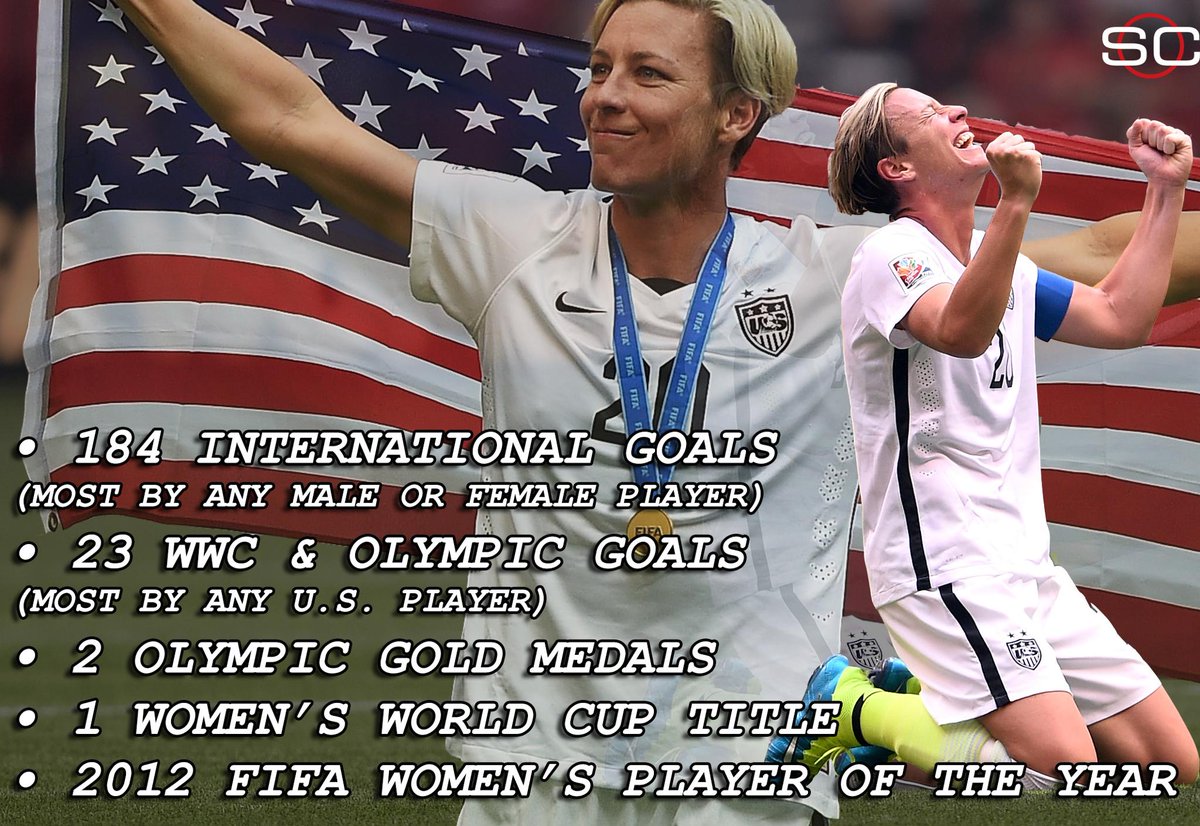 Abby Wambach takes the field for the #USWNT one last time tonight.