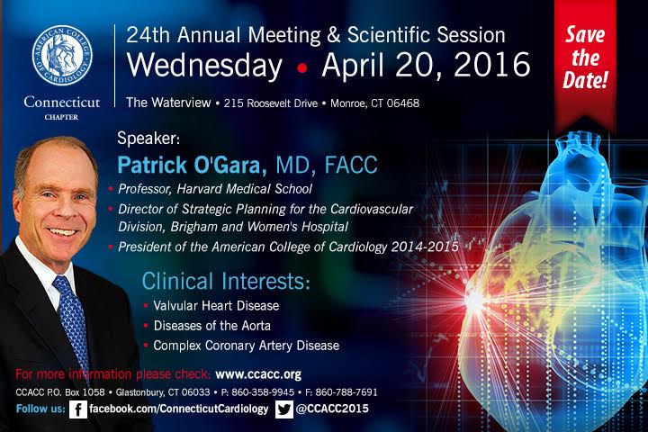 Dr. Patrick O'Gara will present "New and evolving non-surgical approaches to valvular heart disease" as the Keynote.