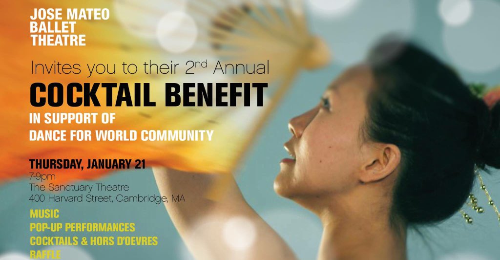 JoseMateoBallet's tweet photo. Join us for the 2nd annual #DanceForWorldCommunity cocktail benefit on January 21st! 

https://t.co/kZcTotvSge https://t.co/YV2y0DTh4G