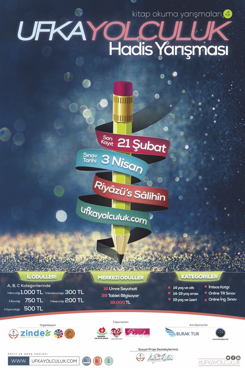 Kaybedeni olmayan bu yarışmaya kayıtsız kalmayın! Son Kayıt Tarihi : 21 ŞUBAT