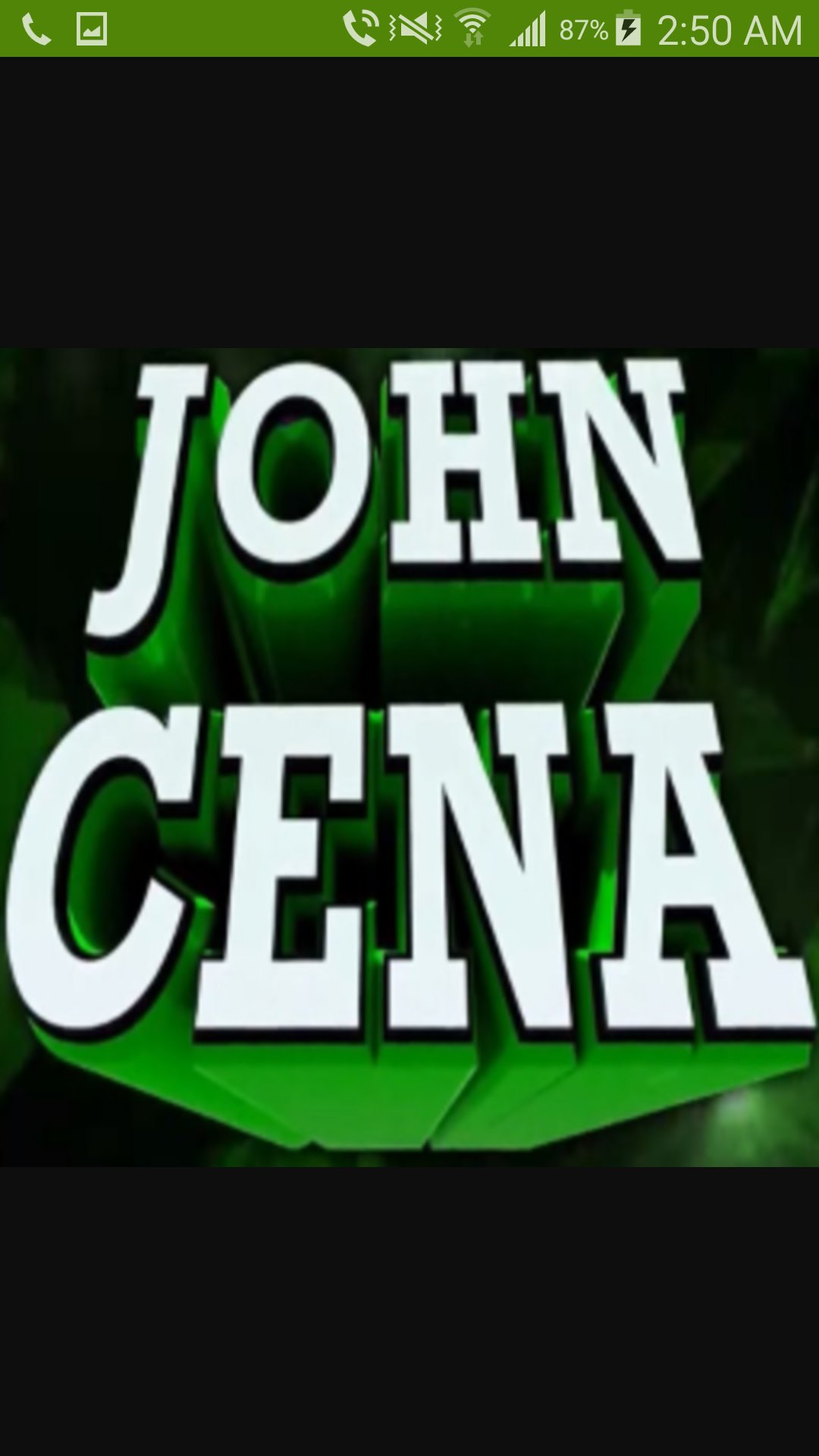 And his name is John cena