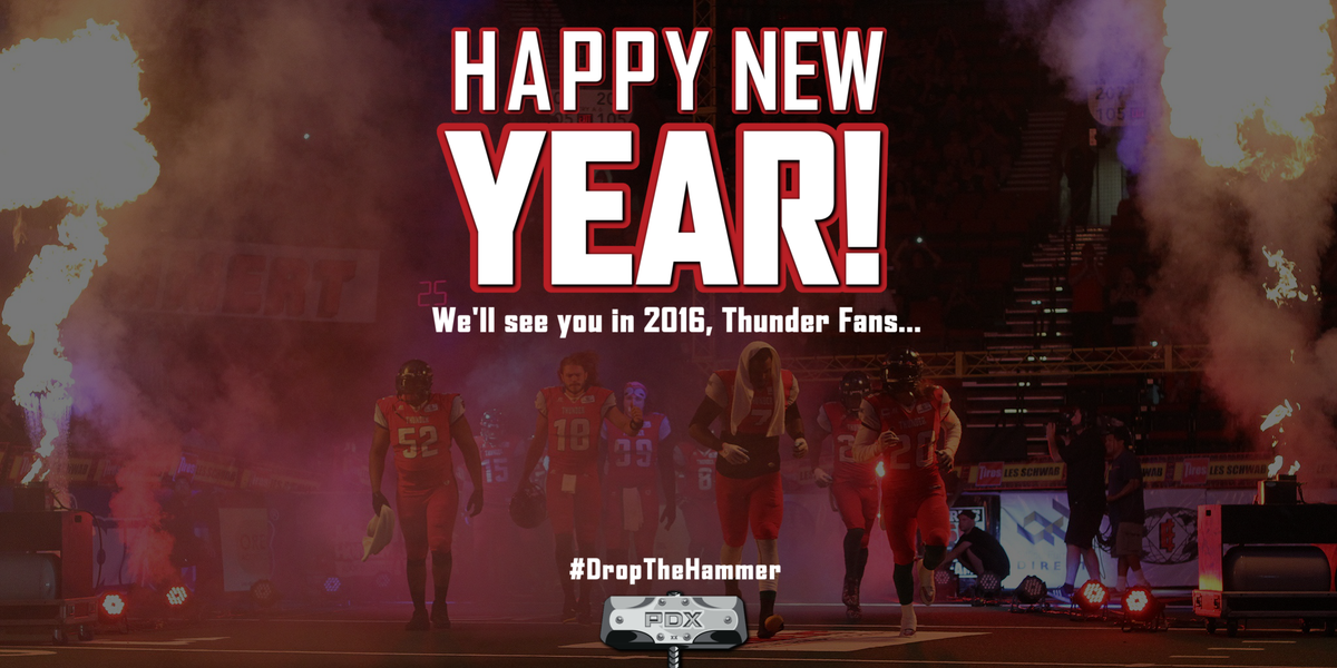 pdxthunder's tweet photo. 🎶 "We'll #DropTheHammer in 2016, for auld lang syne!" 🎶

Happy New Year, Thunder Fans! https://t.co/90bVcPHn0M