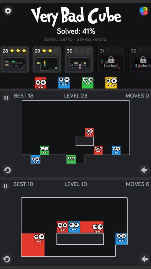Ms_TsClass's tweet photo. I'm going crazy with #VeryBadCube (one of the most challenging puzzle game) Check it out! https://t.co/FPvBSL1lPs https://t.co/QcmccCLljl