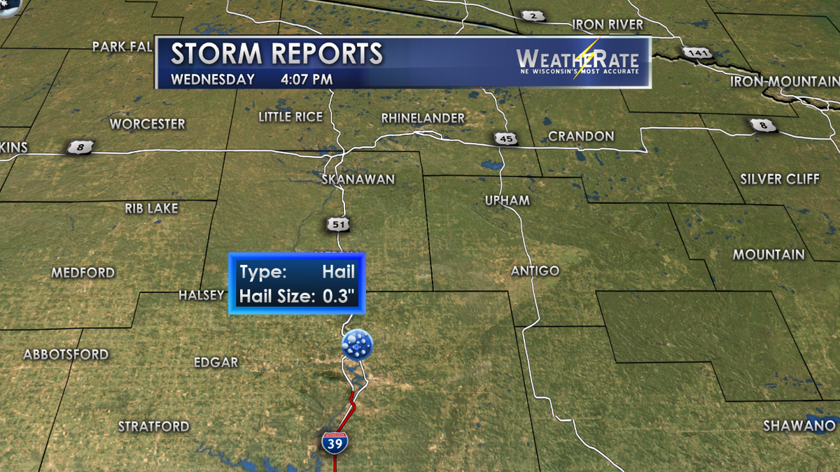 WFRVweather's tweet photo. #Decsummer continues -- .25" hail report near Wausau today. Unreal. https://t.co/m34o5WYDVZ