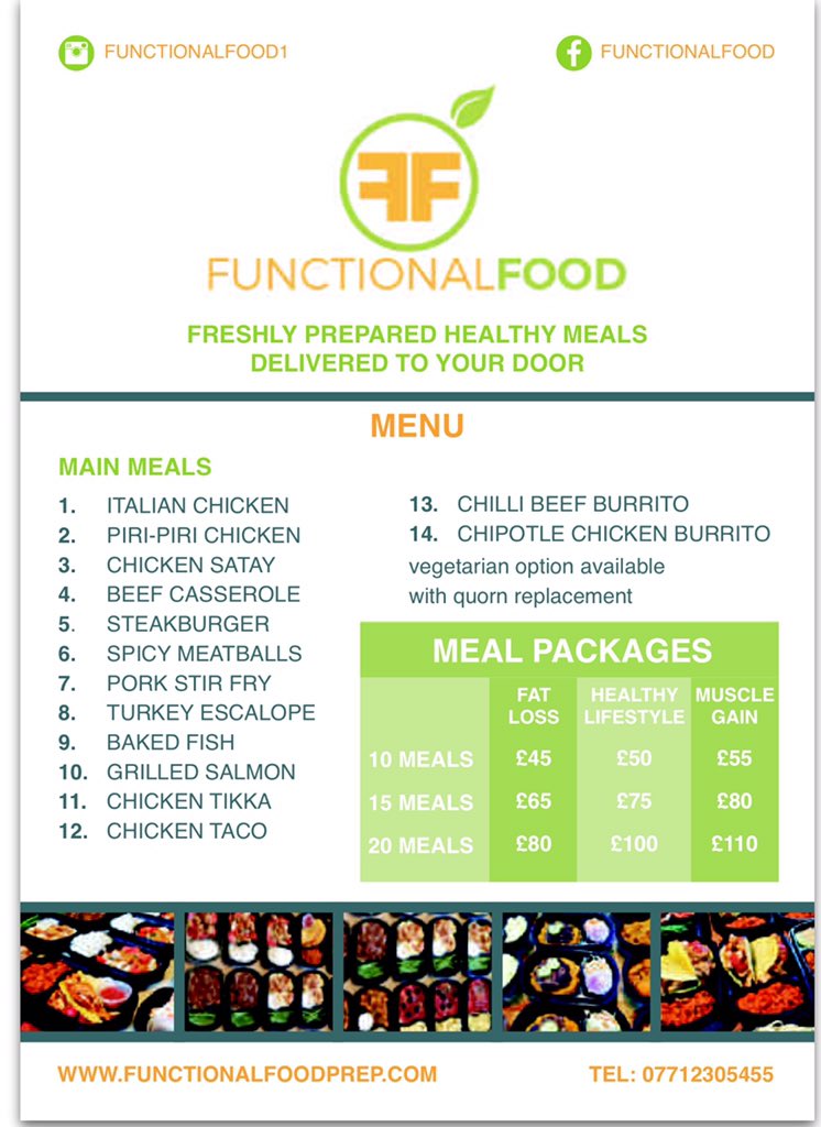 FFunctionalFood's tweet photo. Our menu &amp; packages available! https://t.co/yJ57HNEWRx