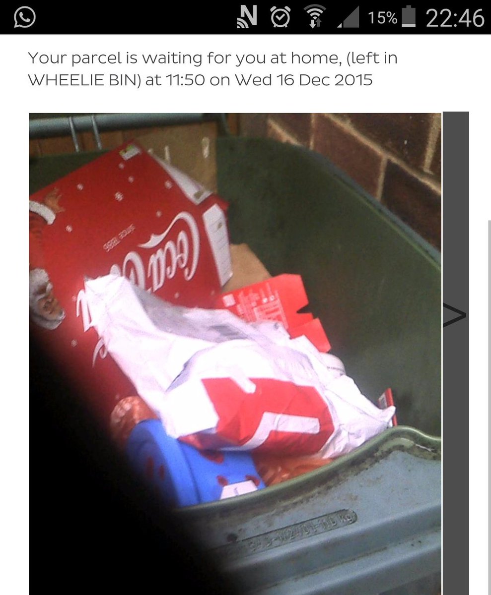 DanielleLongers's tweet photo. We've left your parcel in a safe place ... yeah cheers then 👍 https://t.co/FvglDew3Wr