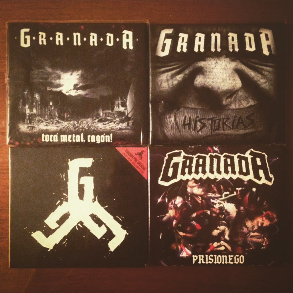 Me voy despidiendo de este 2015 con 4 álbumes de <a href="/GranadaMetal/">Granada Oficial</a> feliz de lo logrado con el nuevo álbum #prisionego