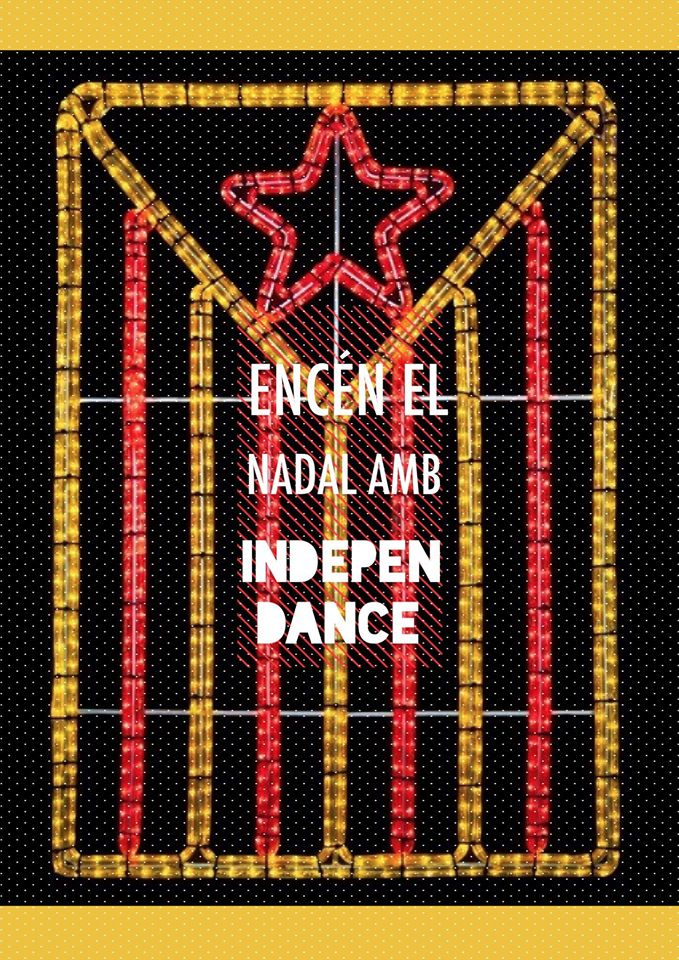 fesindependance's tweet photo. encen el nadal amb independance #25D https://t.co/qaTzQllbVQ