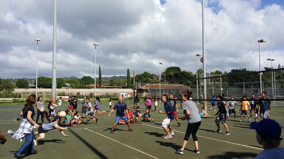 PRE staff vs grade 6 volleyball challenge! Our undefeated boys are still undefeated but staff won overall!