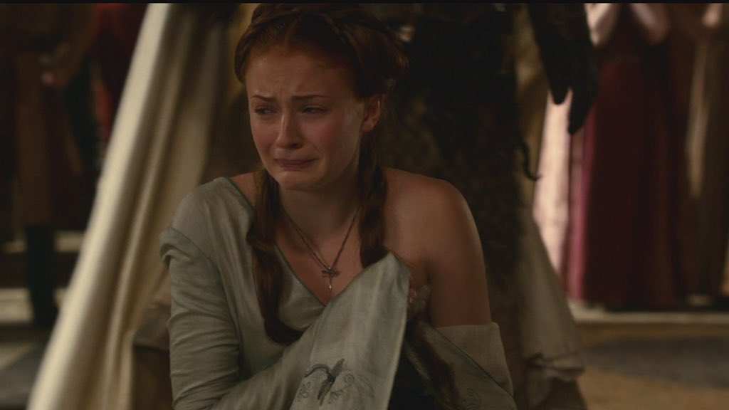 Never again will I let anyone hurt me like this. I am no longer the porcelain child that left Winterfell.