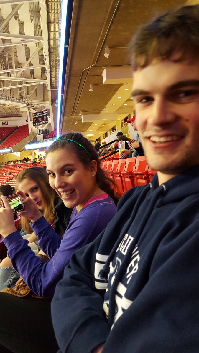 SamKrisBrookes's tweet photo. First Red Raiders basketball game! I think they approve! #WreckEm #TexasTech #basketball https://t.co/NOZEJNJl9m