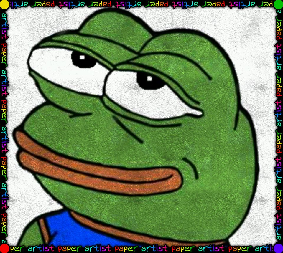 TheQuake480's tweet photo. @RealDylanPozzy Cheer up bro. Here's a 100% new Pepe for you. I made him in paper artist on my tablet. #CheerUpBro https://t.co/hs8vs18TMj