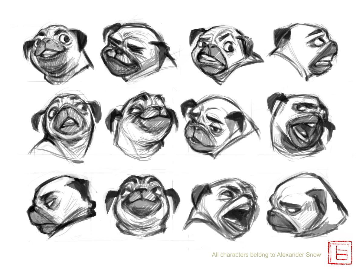 Some works 
Expression sheet" All characters belong to Alexander Snow" 
https://t.co/4ParmU9Qhg 