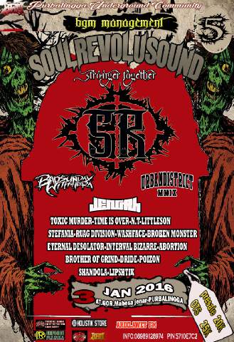 Bgm management present  #SOULOFREVOLUSOUND  03 januari 2016 at gor mahesa jenar purbalingga w/ @IDBSWH <a href="/Urban_Hc/">URBANDISTRICT</a>