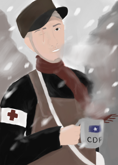 Chadthecreator On Twitter Cavenger On Roblox Drew This - roblox cdf soldier
