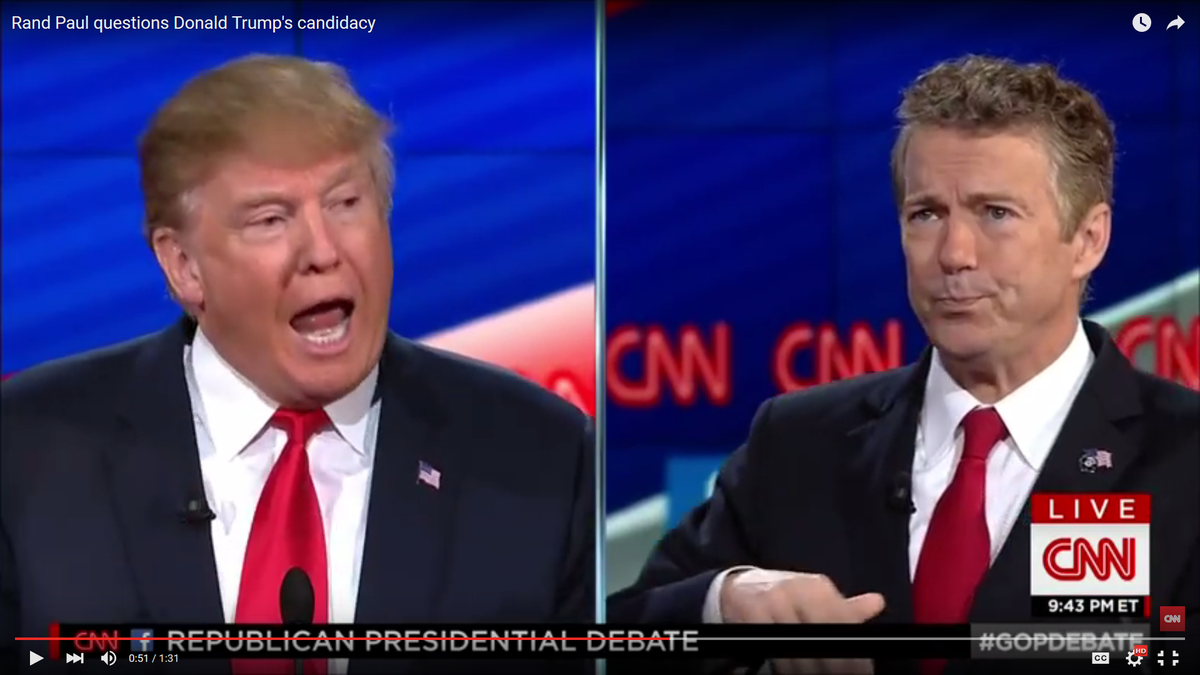 GotchYaSon's tweet image. The look any sensible-person makes when @realDonaldTrump opens his mouth. #DumpTrump #StandWithRand @GOPDebate