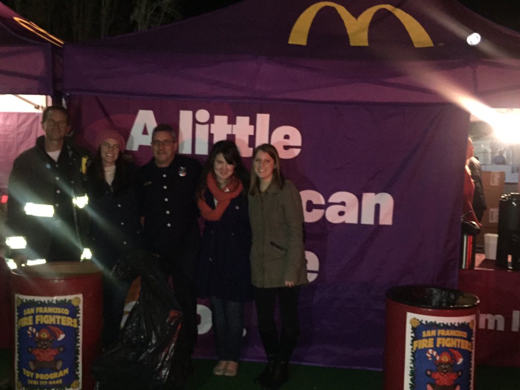 SFFDPIO's tweet photo. Thank you #McDonald's for supporting a toy program event #sffirefighterstoyprogram #local798 #yoursffd Engine35 https://t.co/mOWXDLciUV