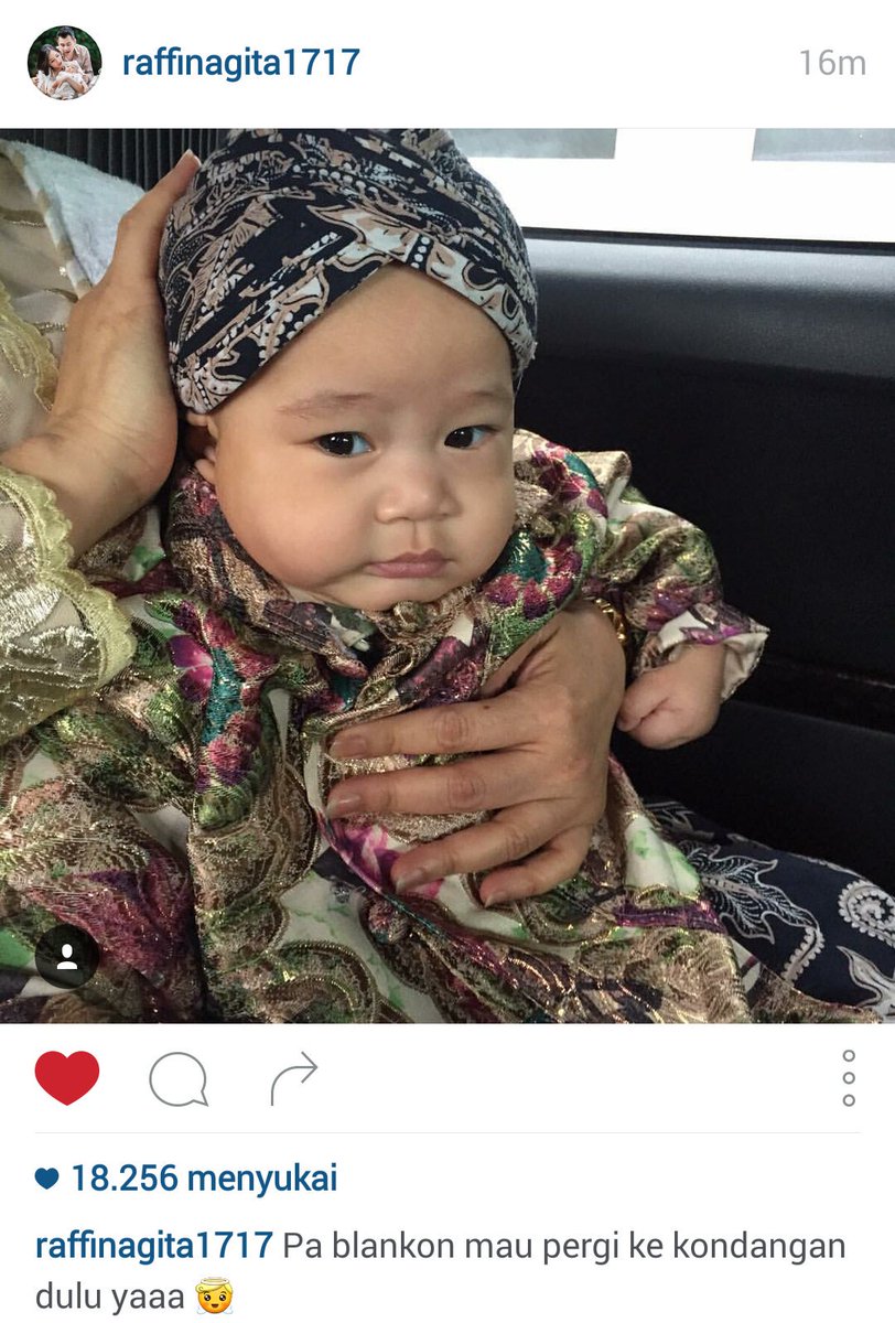Mas rafathar pake adat jawa mau ke kondangan aunty saras thalieb#Happy14MonthsaryRANS