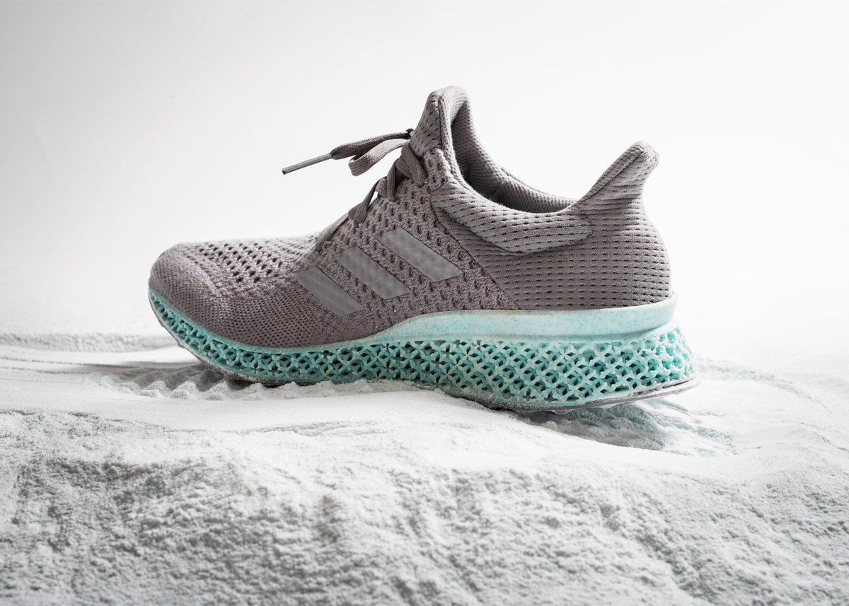 Adidas #3dprint #training shoes using recycled fish nets and ocean plastic: designboom.com/design/adidas-… #recycling