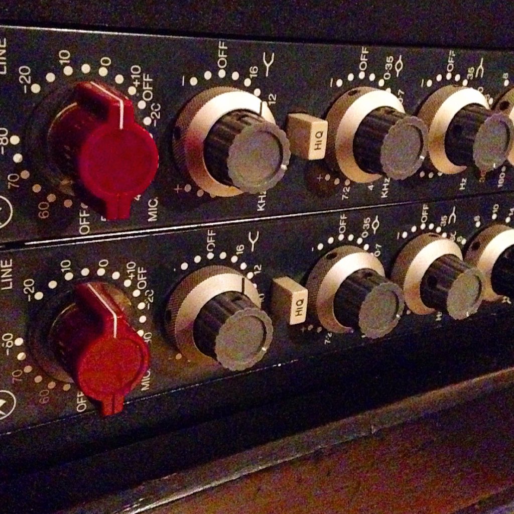Original NEVE 1084's at Fastback. Yes, please! #RecordingStudio #seattle #analog