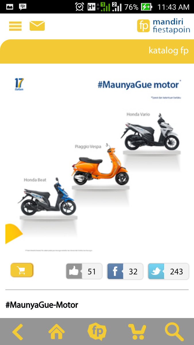 ayubambil's tweet photo. @mandirifiesta ayu tri wijayanti #MaunyaGue  motor https://t.co/dPAg2GmpTf