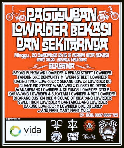 Jangan lupa untuk hadiri acara ini , 
Goes sndirian itu ga asik brader