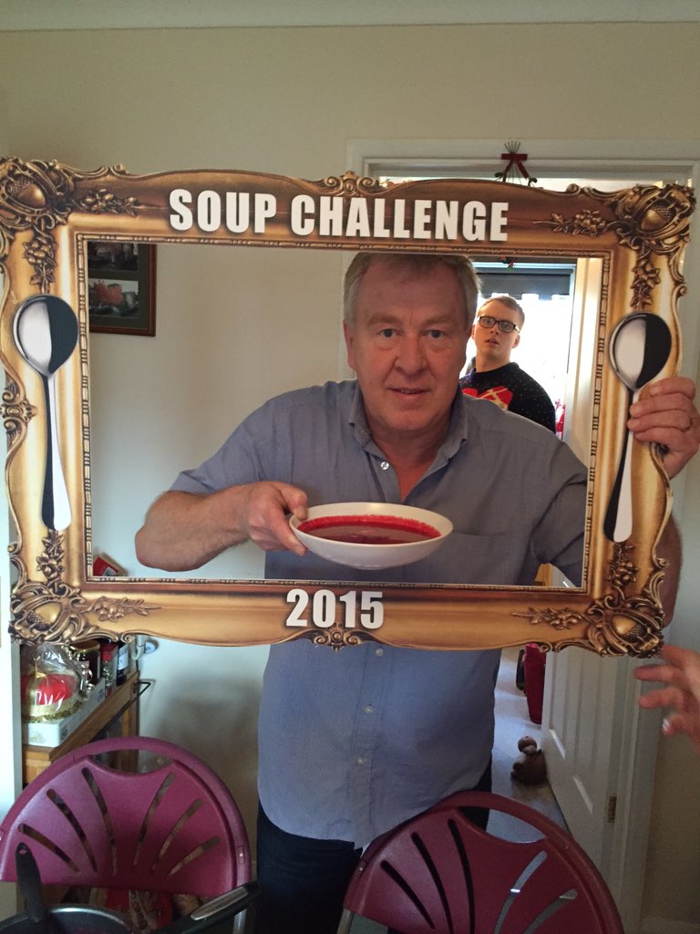DBalili's tweet photo. PhilBo is up with a Beetroot Carrot and Ginger Soup #soupchallenge2015 https://t.co/jPuXWiEVva