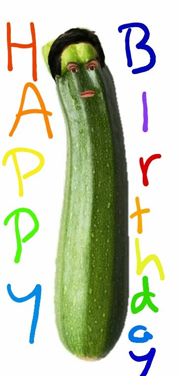  Happy Birthday Ed!!! We made you into a courgette called Miligette  