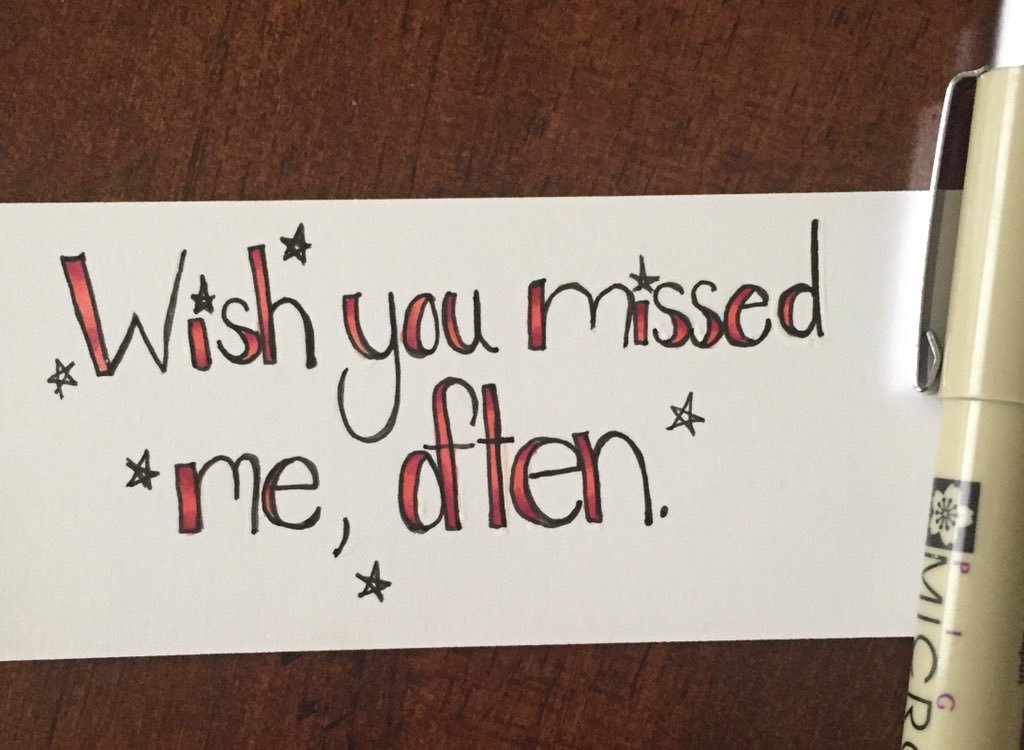 Willow_296's tweet photo. A little thing from #createmyquote "Wish you missed me, often." #typography https://t.co/p1MWqpEMXi