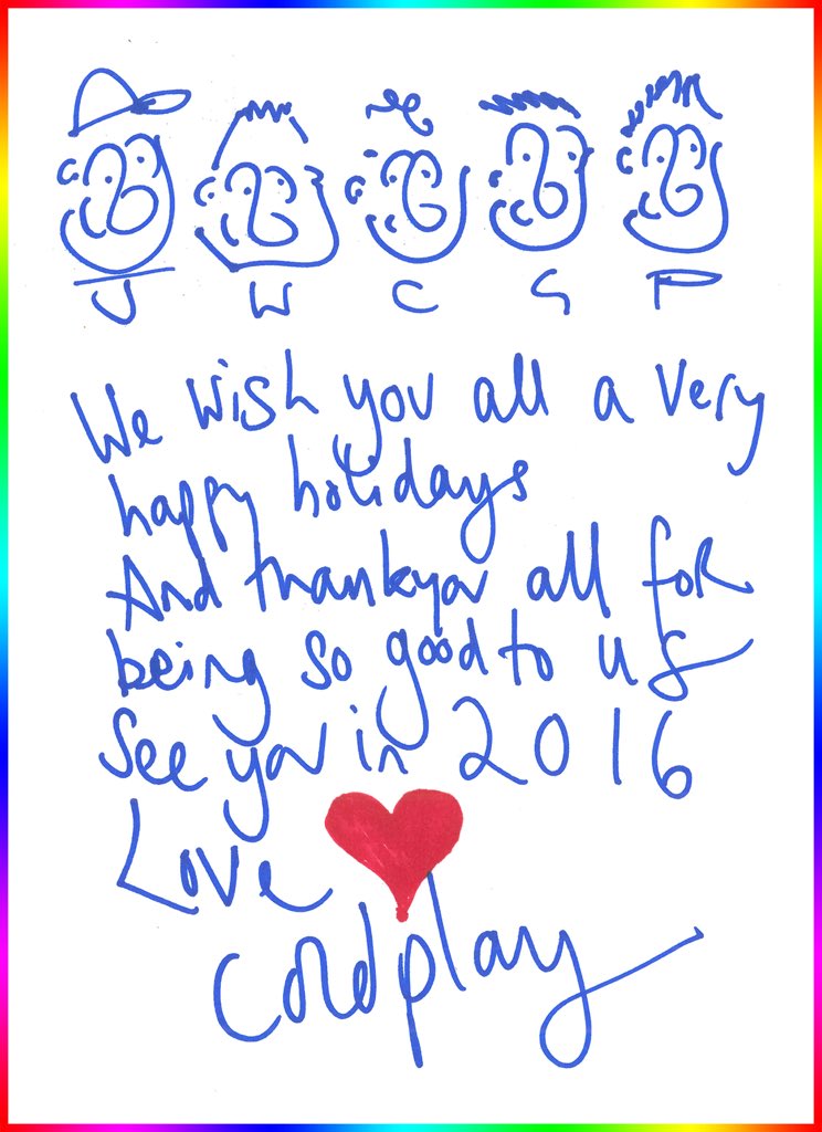 coldplay's tweet photo. https://t.co/ElGxHUAM34