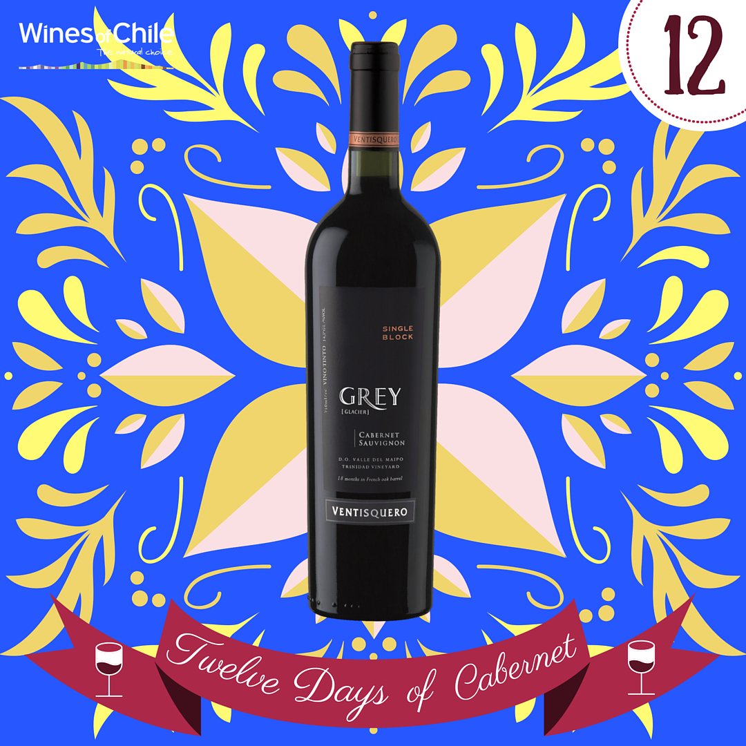 LatinoFoodFest's tweet photo. @DrinkChile Day12 of #12DaysofCab @vventisquero Grey CabSauv fro MaipoValley https://t.co/XUWT4lniwB https://t.co/Y86ZiyhaaU @winesofchile