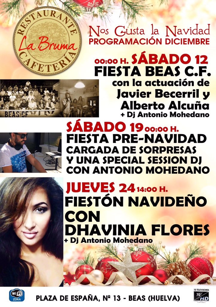bruma_la's tweet photo. T estamos esperando!! Hoy se forma... Y lo sabes!! Tu mejor ambiente navideño en LA BRUMA! https://t.co/LX3QNaRGgI
