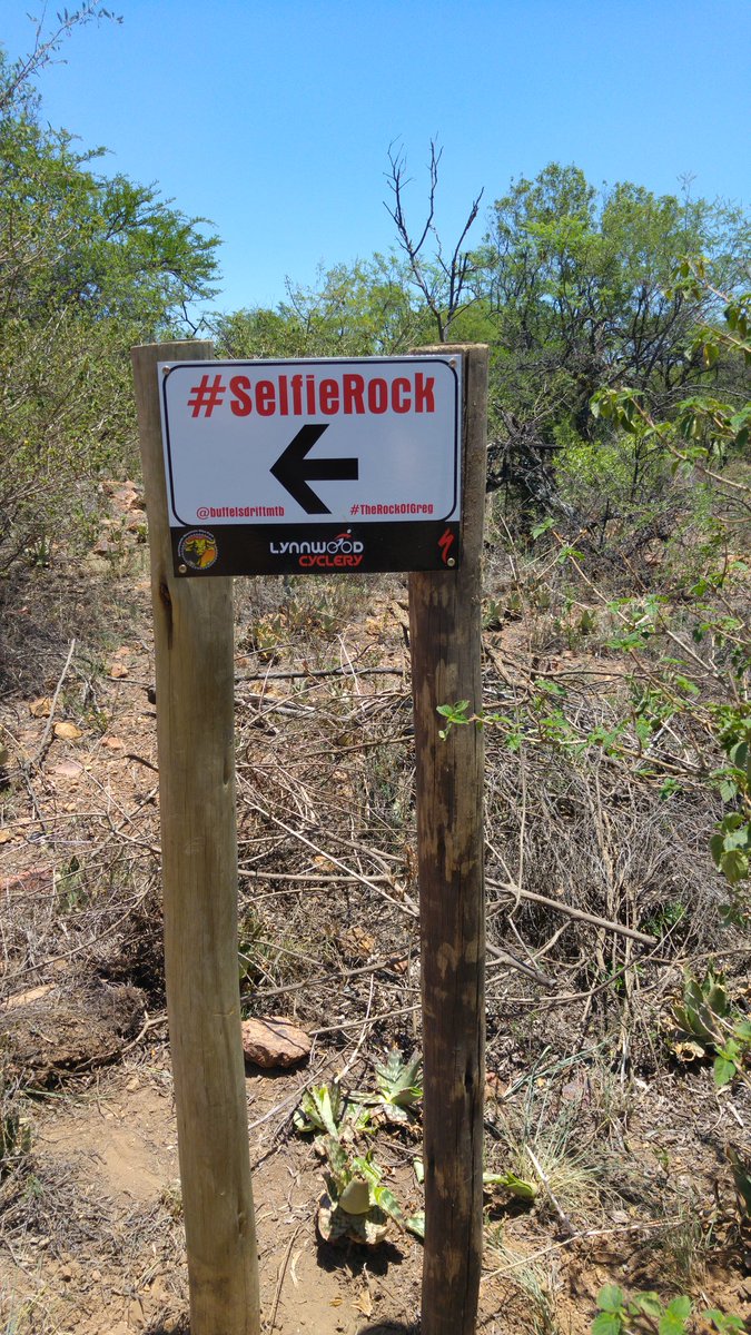 BuffelsdriftMTB's tweet photo. Keep eyes open. We have #SelfieRock signs installed @BuffelsdriftMTB. Tweet us your selfies on the trails. @FTheron https://t.co/LYDPjrUNkz