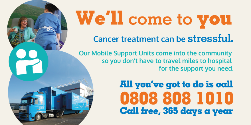 tenovuscancer's tweet photo. A BIG thanks to our fab #MobileSupportUnit team out @VelindreCC today delivering #chemotherapy to those who need it. https://t.co/iedsamEORg