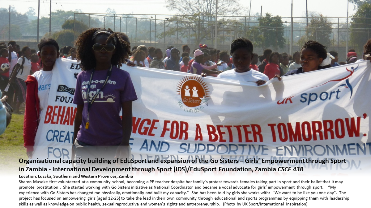 Celebrating 15yrs-#CivilSocietyChallengeFund.Series of beautiful photos#3- Girls’ Empowerment through Sport #Zambia