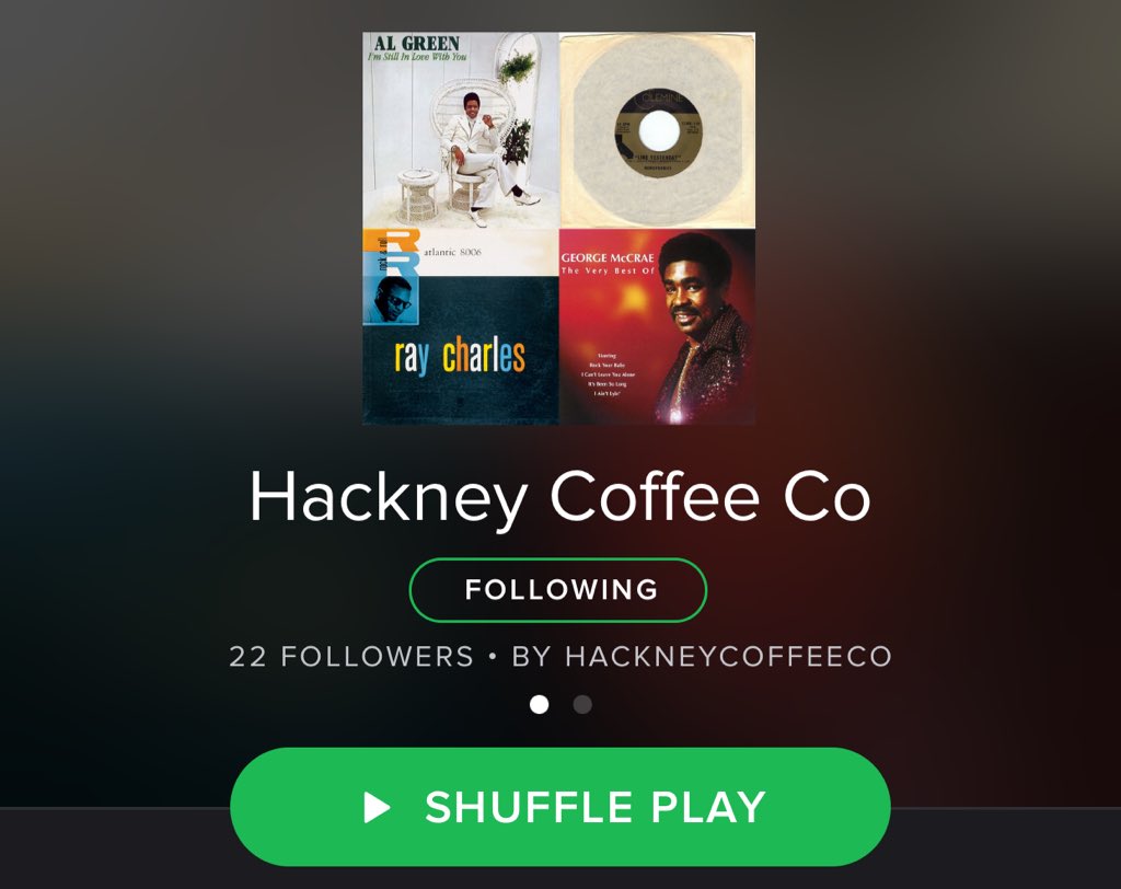 thehackneyco's tweet photo. Follow us on Spotify for some funky toooones #hackneycoffeeco #funky #coffee https://t.co/H2bPIuEF59